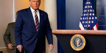 President Donald Trump at the Oval Office at the White House